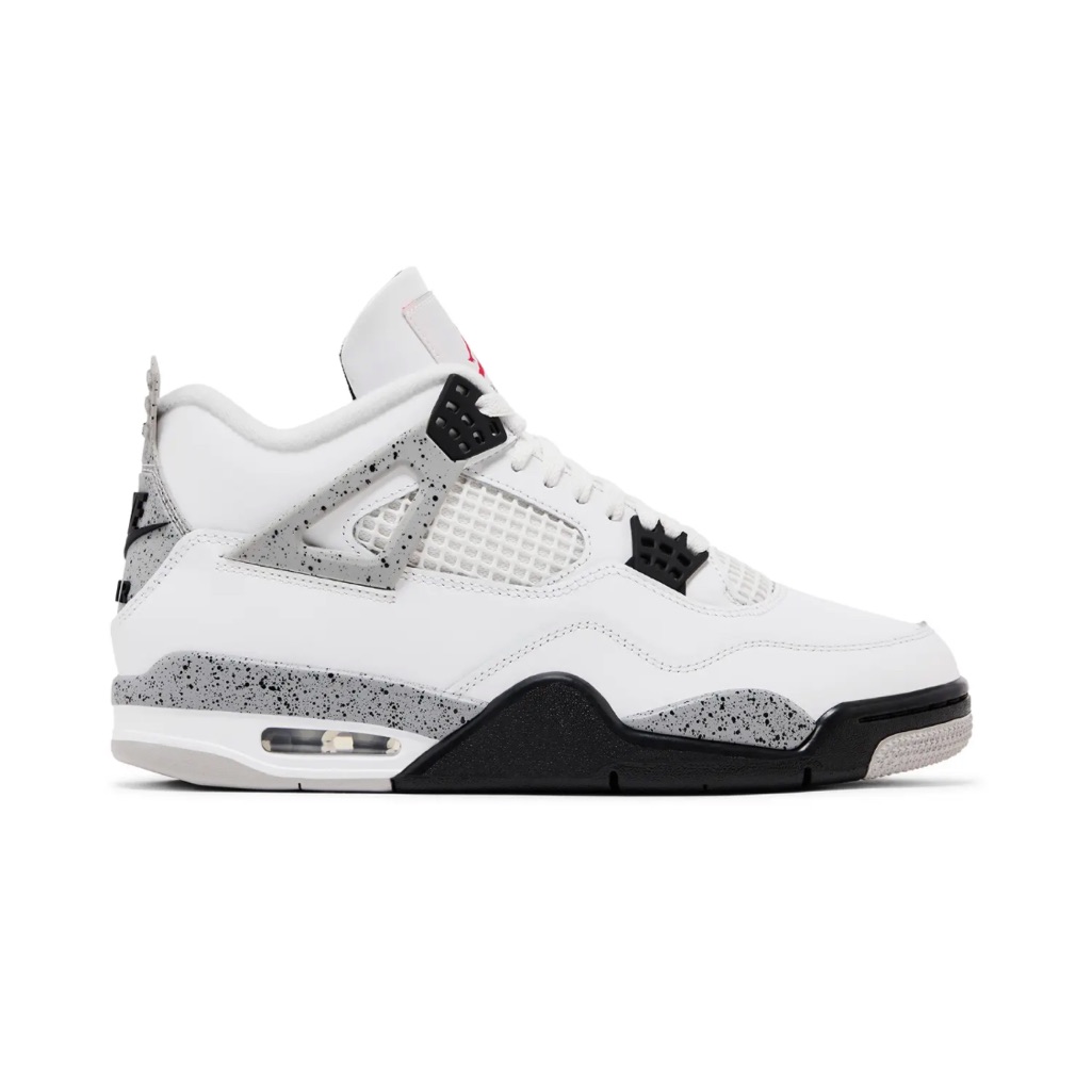 Jordan Air Jordan 4 White And Black Sneakers